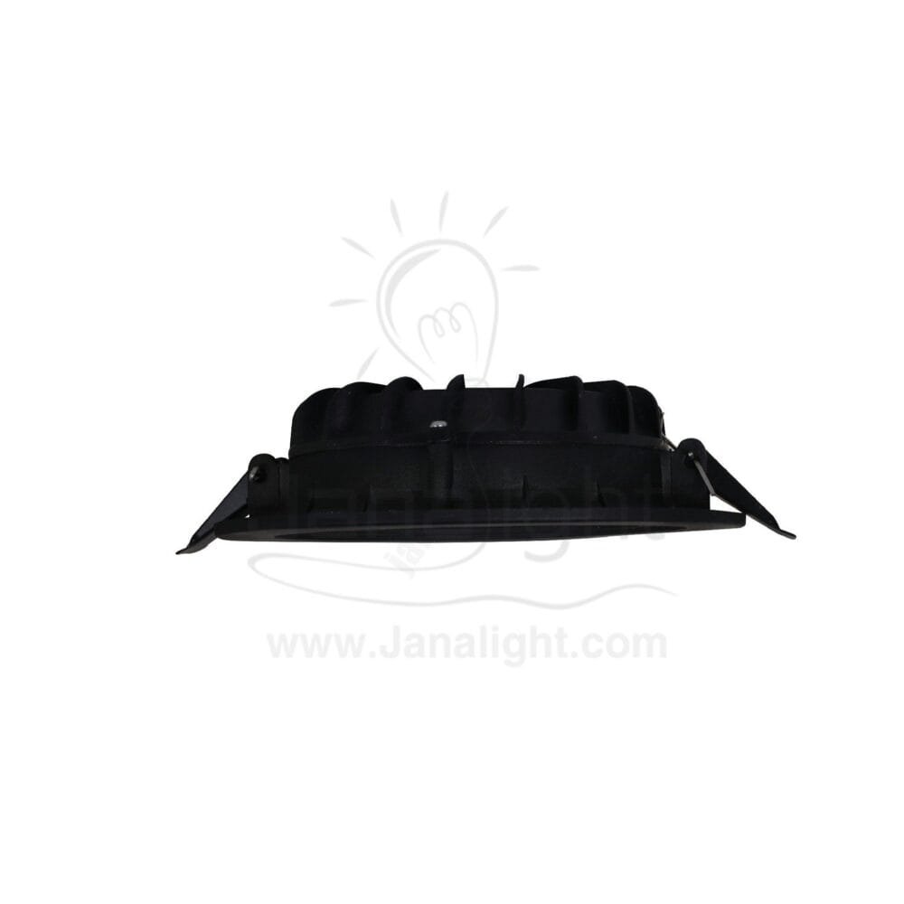 كشاف 15 وات كومبكت وورم حلق اسود مط جنى لايت plastic white compact 15 watt downlight